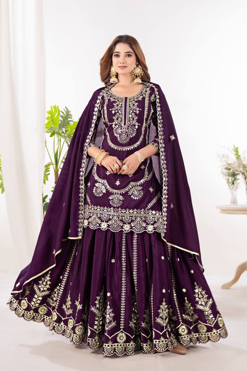The Rani Pink Ceremonial Heritage Gharara
